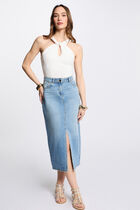 Sleeveless vest top white women