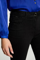 Skinny jeans with rhinestones black women