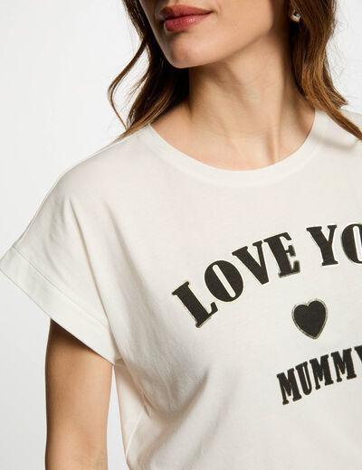 T-shirt with message white women