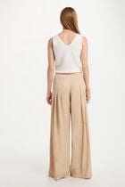 Knitted top V-neck white women