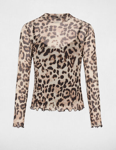 High neck t-shirt multicolor women