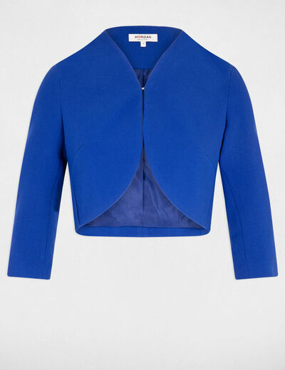 Straight jacket with 3/4-length sleeves electric blue ladies'