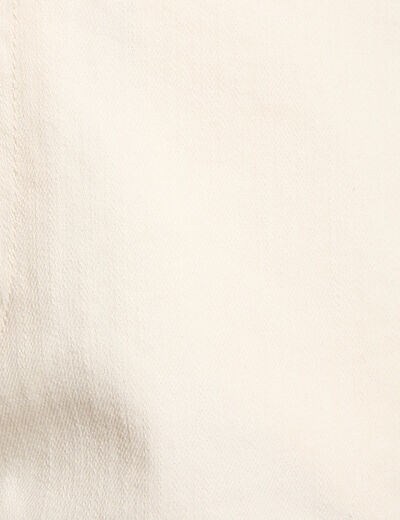 Low-waisted denim shorts cream women