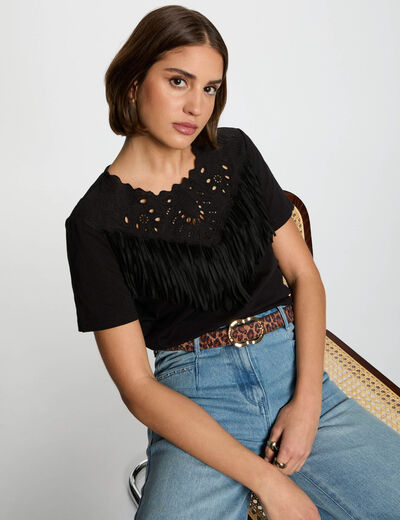 Short-sleeved t-shirt black women