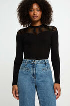 Long-sleeved jumper black women