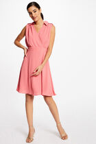 Sleeveless loose A-line dress pink women