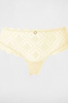Lace shorts yellow women