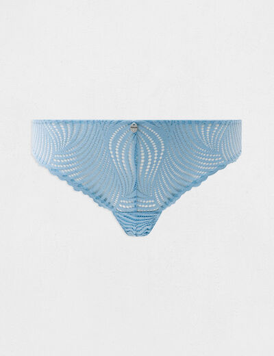 Lace briefs blue women