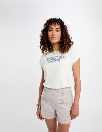 T-shirt with message white women