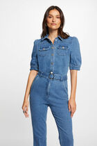 Denim jumpsuit stone denim women