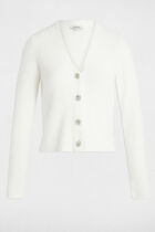 Long-sleeved cardigan white women