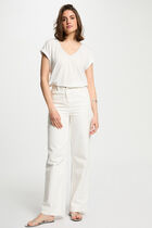Short-sleeved t-shirt ivory women