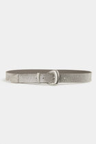Belt with rhinestones silver color women
