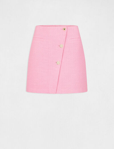 High-waisted wrap skirt medium pink ladies'