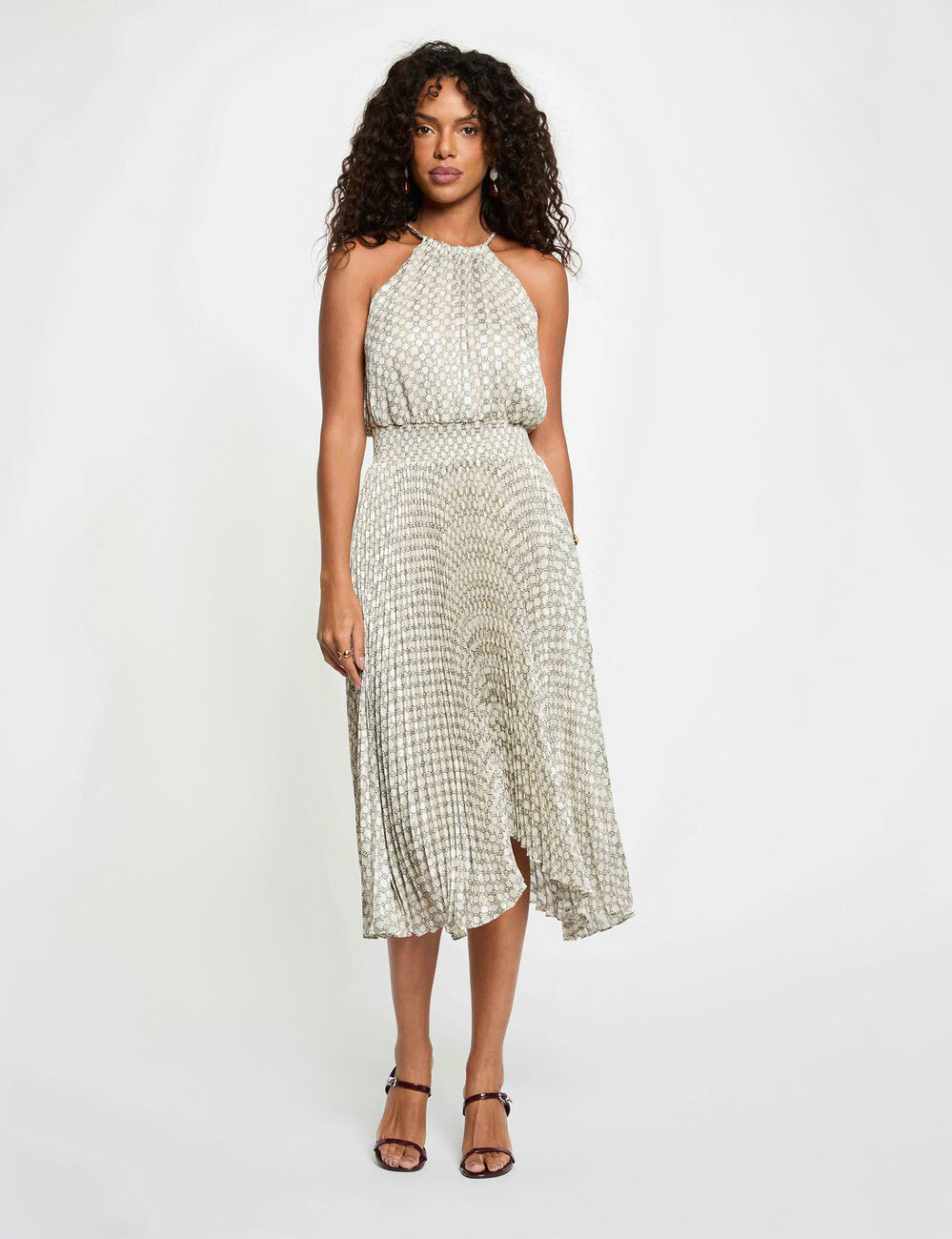 Dress with halter neck multicolor women