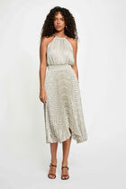Dress with halter neck multicolor women