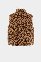 Faux fur jacket multicolor women