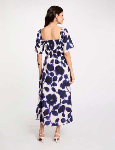 Printed maxi straight dress multicolor women