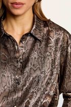 chemise satinee python multicolore femme multicolor women