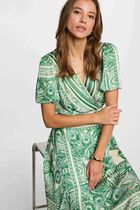 Long wrap dress multicolor women