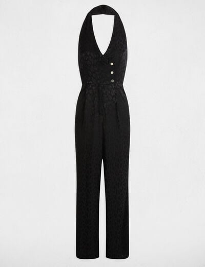 Jumpsuit with V-neck black women