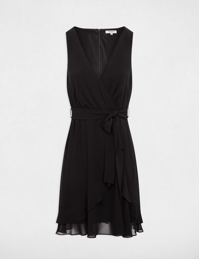 Wrap midi dress black women