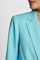 Waisted blazer sky blue women