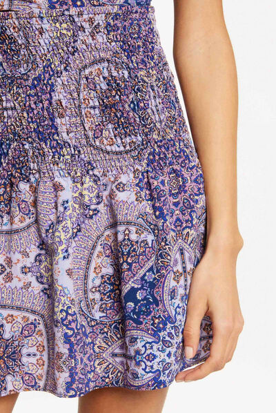 A-line skirt with paisley print multico ladies'