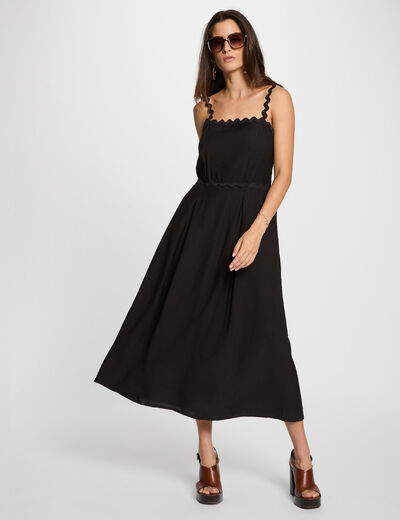 Fitted dress with fancy straps black women
