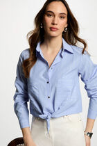 Striped long-sleeved shirt multicolor women