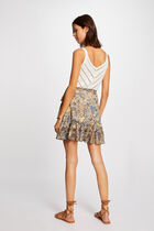 Jumper vest top with metal ornaments ivory women