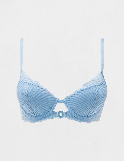 Padded bra blue women