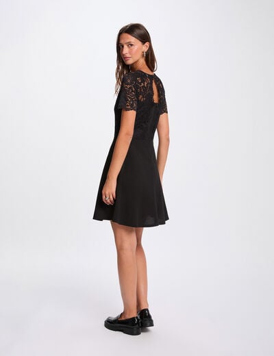 Fitted lace dress black women