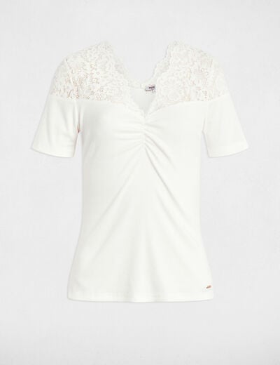 Short-sleeved t-shirt white women