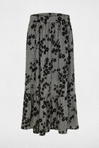 Tiered printed skirt multicolor women
