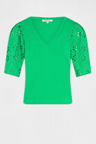 Short-sleeved t-shirt green women