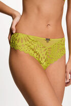 Shorty en dentelle vert femme
