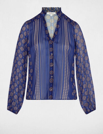 Flowy printed shirt multicolor women