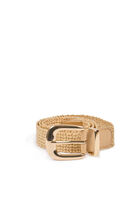 Braided belt beige women