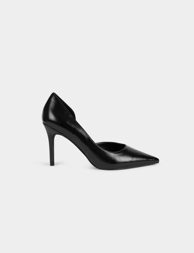 Open-side court shoe black women