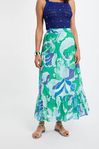 Printed maxi skirt multicolor women