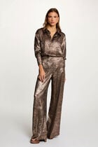 Satin python shirt multicolor women