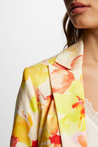 Printed waisted jacket multicolored women