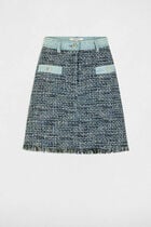 Mini tweed skirt multicolor women