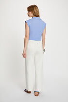 Sleeveless blouse lavender blue women