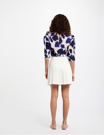 3/4-length sleeved blouse multicolor women