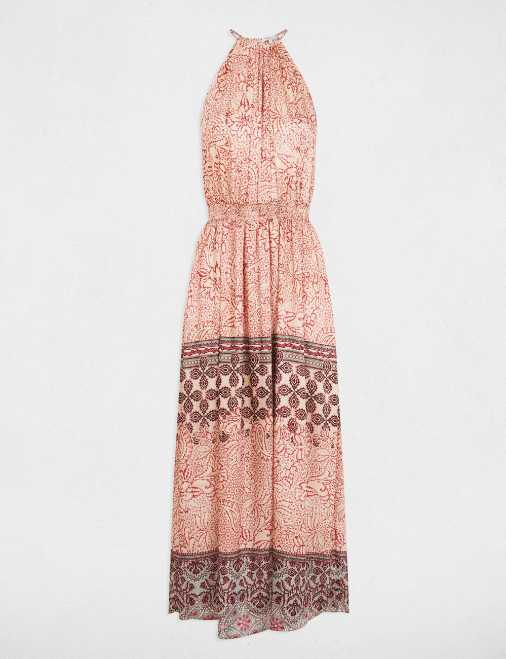 Printed maxi straight dress multicolor women