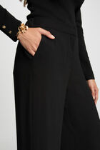 Pantalon large fluide noir femme