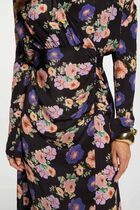 Satin long dress multicolor women