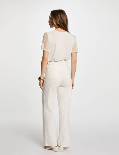 Short-sleeved t-shirt white women